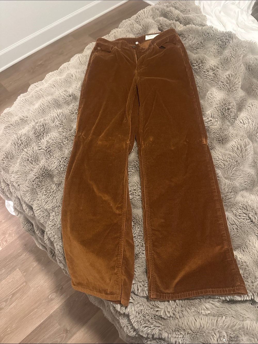 rag & bone Womens Boyfriend Corduroy Jeans in Brown